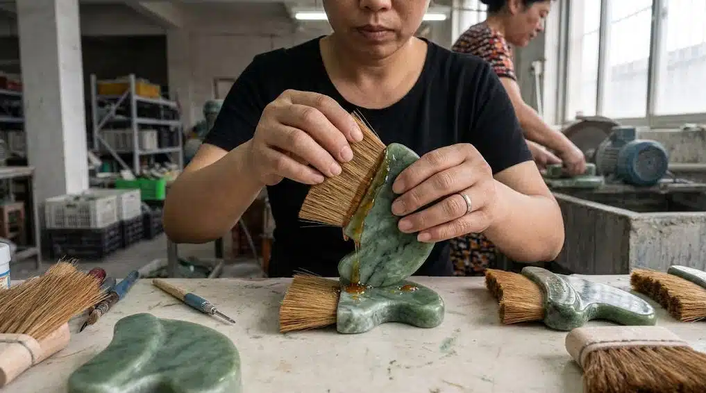 Glue Seepage on Gua Sha Lymphatic Brush