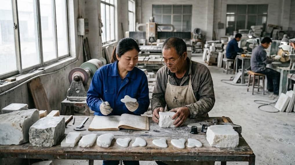 Production Record for White Jade Gua Sha Tools