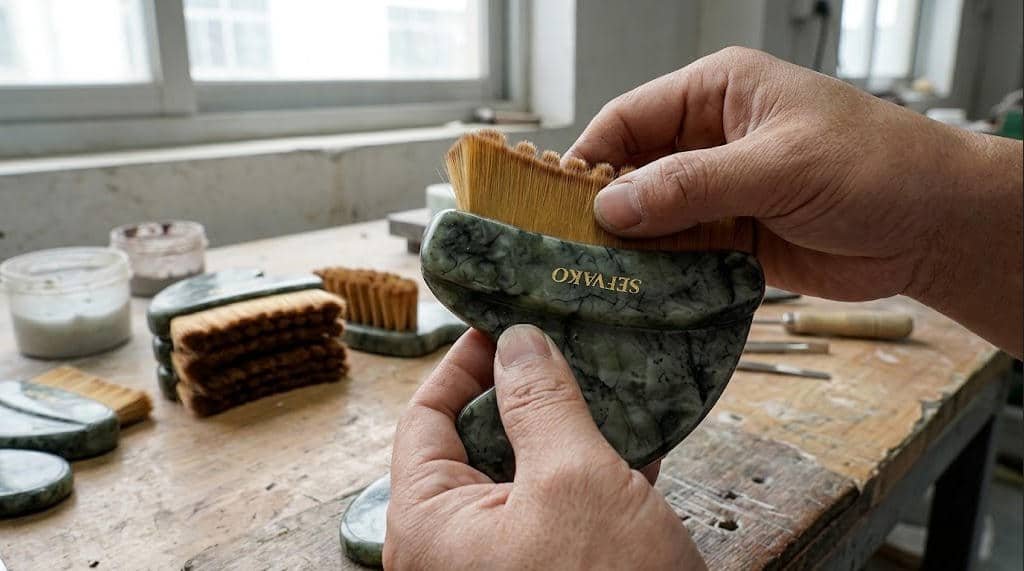 Tensile strength test for Gua Sha lymphatic brushes